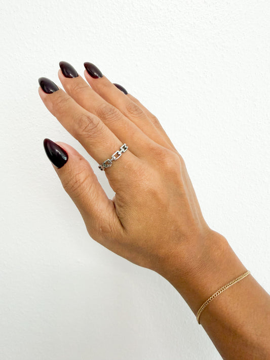 Cece Ring -SILVER -Size 8