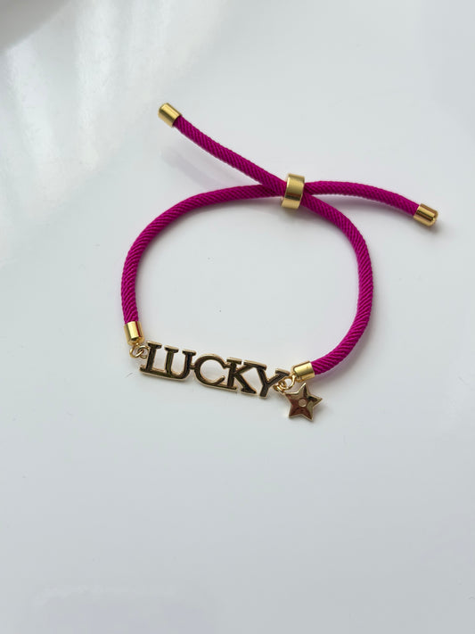 Lucky Bracelet (Hot Pink)